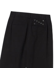 Load image into Gallery viewer, N. Archive Structured Cotton Curved Pants Black
