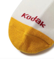 将图片加载到图库查看器，Kodak Kodacolor Crew Socks Yellow
