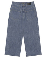 Load image into Gallery viewer, Adlielos A601 Helios Reverse Wide Denim Pants Vintage Mid Blue
