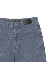 Load image into Gallery viewer, Adlielos A601 Helios Reverse Wide Denim Pants Vintage Mid Blue
