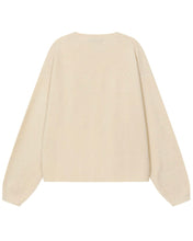 将图片加载到图库查看器，Adlielos Grid Round Neck Knit Ivory
