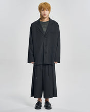 Load image into Gallery viewer, AJOBYAJO Stripe Batwing Jacket Black
