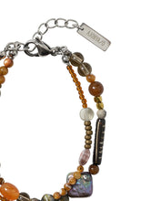 Load image into Gallery viewer, AJOBYAJO Brown Light Beads Layered Bracelet
