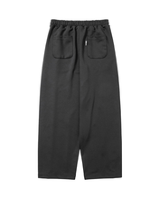 Load image into Gallery viewer, AJOBYAJO Multi Lace Trim One Tuck Track Pants Black
