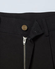 Load image into Gallery viewer, N. Archive Structured Cotton Curved Pants Black
