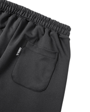 Load image into Gallery viewer, AJOBYAJO Multi Lace Trim One Tuck Track Pants Black
