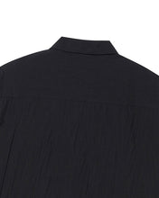 Load image into Gallery viewer, N. Archive Crease Open Collar Shirt Black
