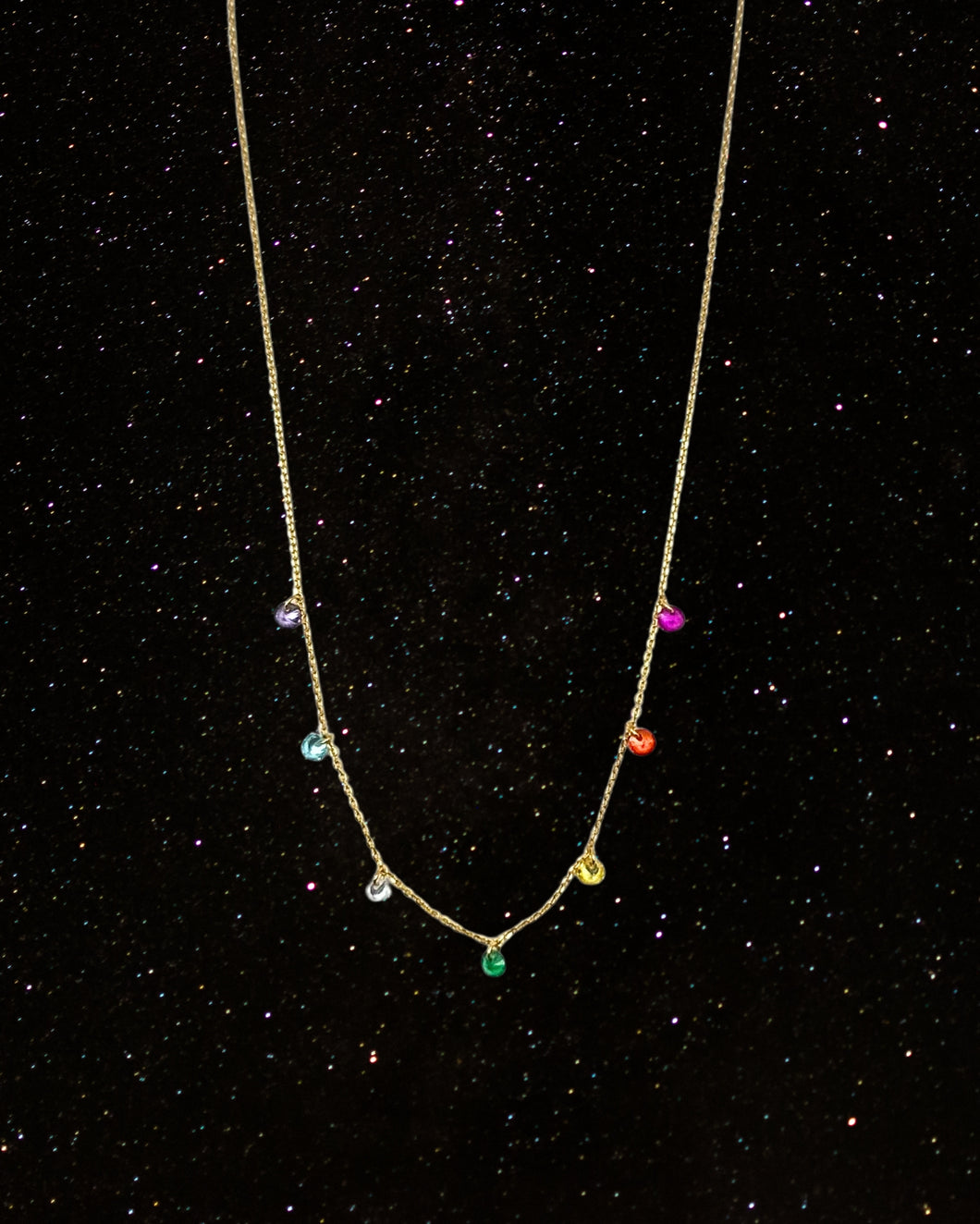 OOO Prism Necklace Gold
