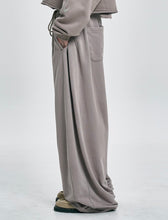 Load image into Gallery viewer, AJOBYAJO One Tuck Washed Sweat Pants Dusty Beige
