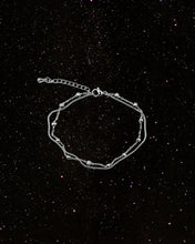 Load image into Gallery viewer, OOO Layered Bead Chain SS Bracelet Silver
