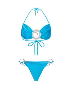 METALBELLY Metal Circle Bikini Blue