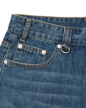 Load image into Gallery viewer, DWSE Washed Denim Bermuda Shorts Blue

