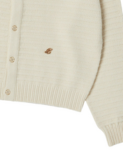Load image into Gallery viewer, Beyond Closet New Classic Cable Detail Wool Blended Cardigan Ivory
