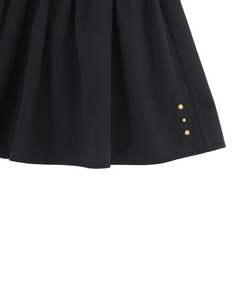 PLASMA SPHERE Duet Mini Frill Wrap Skirt Black