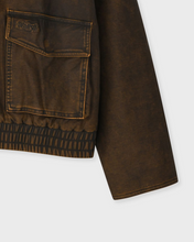 Load image into Gallery viewer, Fallett Vintage Washing Leather Jacket Brown
