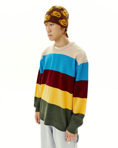 WKNDRS Color Panelled Knit Sweater Mustard