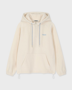 Fallett Fleece Half Zip-Up Hoodie Ivory