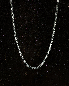 OOO Square SS Chain Necklace Silver