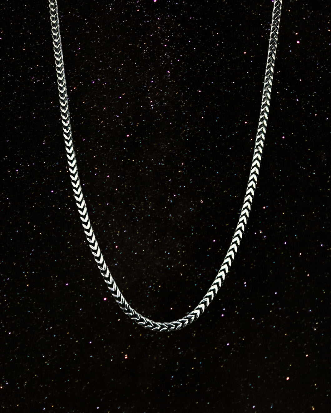 OOO Square SS Chain Necklace Silver