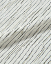 Load image into Gallery viewer, N. Archive Airy Stripe Open Collar Shirt Ivory
