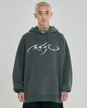 Load image into Gallery viewer, AJOBYAJO Tribal AJO Hoodie Charcoal
