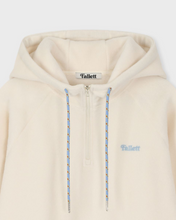 Load image into Gallery viewer, Fallett Fleece Half Zip-Up Hoodie Ivory
