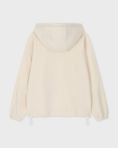 Fallett Fleece Half Zip-Up Hoodie Ivory