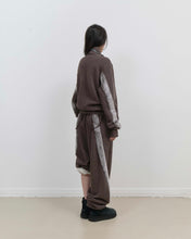 Load image into Gallery viewer, OJOS Fur Trim Jersey Zip-up Stone Brown
