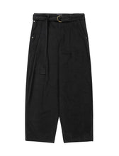 Load image into Gallery viewer, AJOBYAJO Asymmetric Cotton Pants Black
