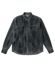 将图片加载到图库查看器，BLR Oil Wash Relaxed Shirt Black
