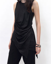 Load image into Gallery viewer, BLR Soft Draping Sleeveless Top Black
