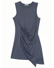 Load image into Gallery viewer, BLR Soft Draping Sleeveless Top Grey

