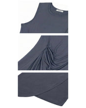 Load image into Gallery viewer, BLR Soft Draping Sleeveless Top Grey
