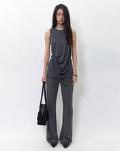 Load image into Gallery viewer, BLR Soft Draping Sleeveless Top Grey

