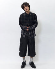 Load image into Gallery viewer, BLR Vintage Faded Check Shirt Dark Navy
