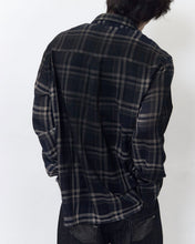 Load image into Gallery viewer, BLR Vintage Faded Check Shirt Dark Navy
