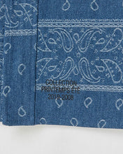 Load image into Gallery viewer, N. Archive Vintage Bandana Denim 1/2 Shirt Light Blue

