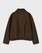 Load image into Gallery viewer, Fallett Vintage Washing Leather Jacket Brown
