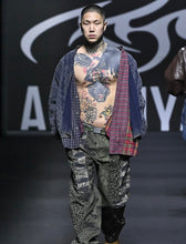 Load image into Gallery viewer, AJOBYAJO Cable Washed Cardigan Navy
