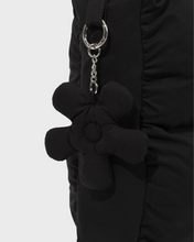 Load image into Gallery viewer, Fallett Flower Key Ring Padded Bag Black
