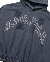 Load image into Gallery viewer, AJOBYAJO University Wappen Batwing Hoodie Navy
