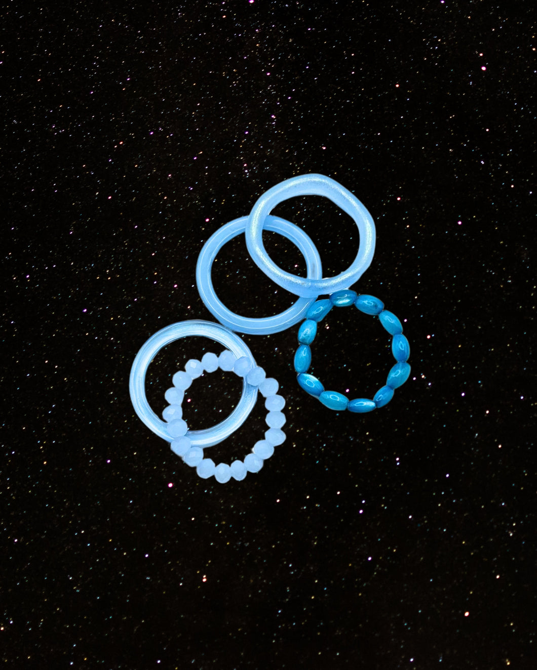 OOO Ocean Ring Set Blue