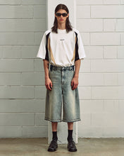 Load image into Gallery viewer, MMIC 1989 Bleach Bermuda Shorts Rusty Blue
