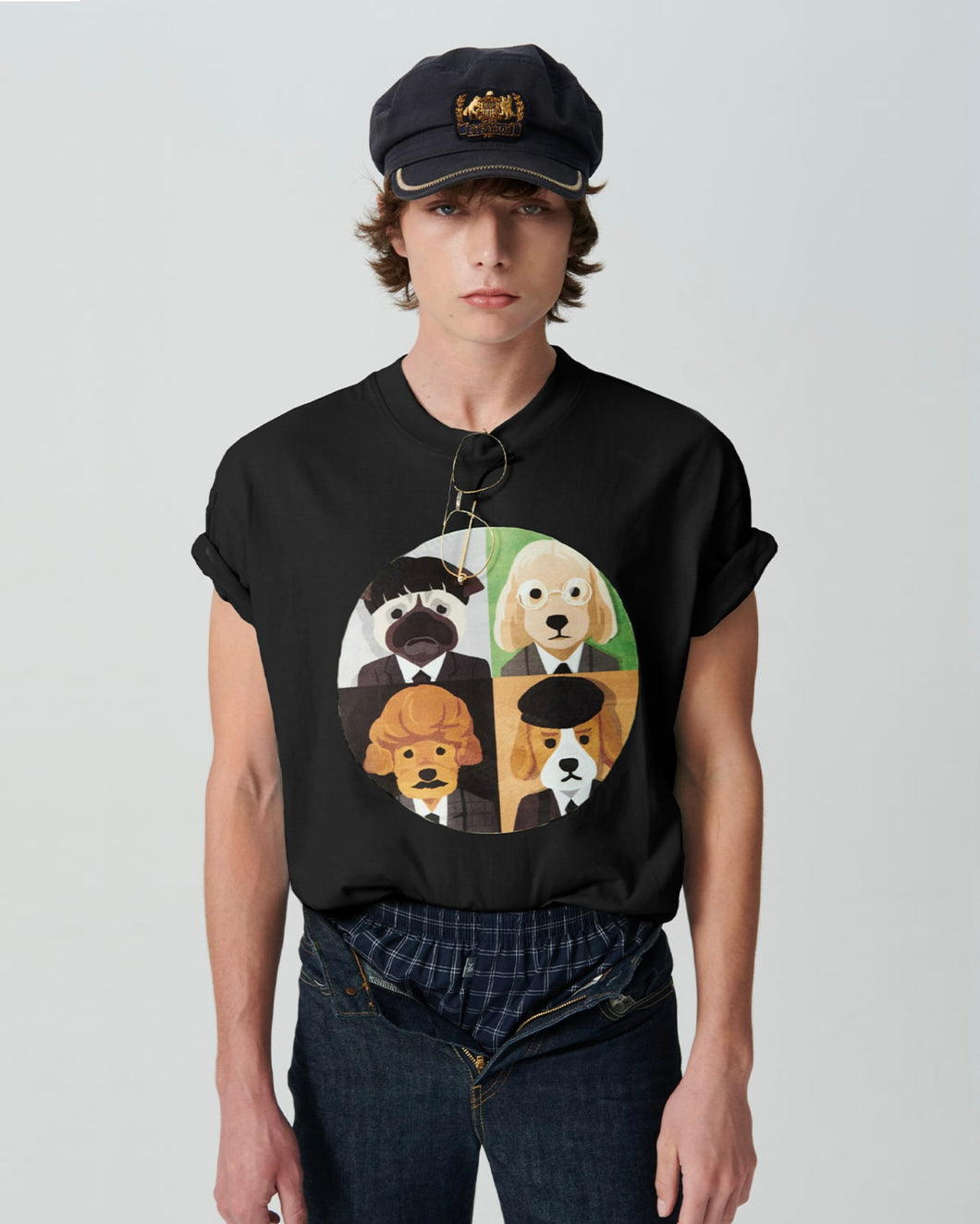 ILP Musician Band Dog T-Shirt Black