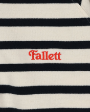 Load image into Gallery viewer, Fallett Stripe Half Zip-Up Sweatshirt Ivory
