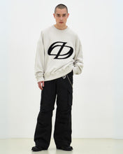 Load image into Gallery viewer, DWS Logo Patchwork Sweatshirt Ivory
