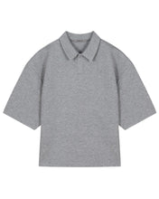 将图片加载到图库查看器，Adlielos Neoprene Rubber Polo Melange Grey
