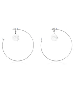 METALBELLY Loop Metal Circle Earrings Large