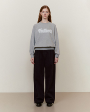 Load image into Gallery viewer, Fallett Two Tuck Cotton Pants Navy
