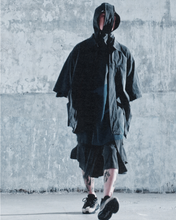 Load image into Gallery viewer, AJOBYAJO Paneled Zip-Up Shirt Charcoal
